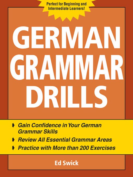 Title details for German Grammar Drills by Ed Swick - Available